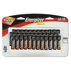 Energizer Alkaline Battery, AA, 36/PK
