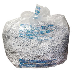 Shredder Bags,Plastic,30-gal,25/BX,4"x10-1/4"x3-9/10",CL