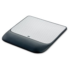 Mouse Pad With Gel Wrist Rest, Black