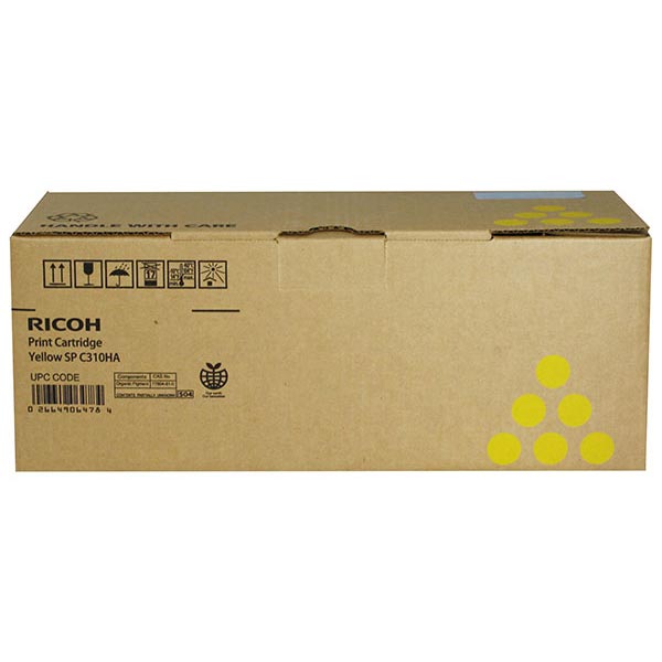 Genuine OEM Ricoh 406478 (Type SPC310HA) Yellow Toner (6500 page yield)