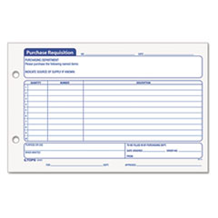 Purchase Requisition Pads, 5-1/2"x8-1/2", 2/PK, Blue/White