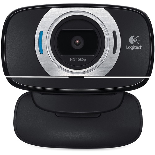HD Webcam, Fold-and-Go, 1080p, Black