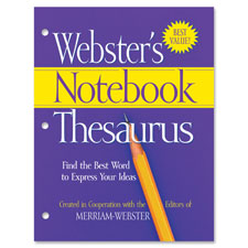 Notebook Thesaurus, 3-Hole Punch, Paperback, 80 Pgs