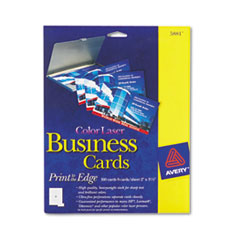 Business Cards,F/ Color Laser Printer,160/PK,2"x3-1/2",White