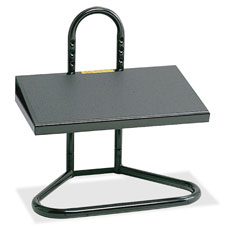 Footrest, Adjustable, Steel,20"x12"x5.5"-15", Black