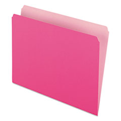 File Folder, Straight Tab Cut, Letter-Size, 100/BX, Pink