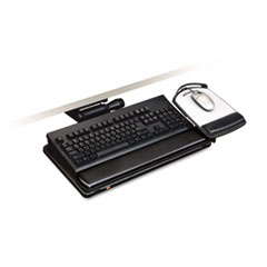 Keyboard/Mouse Tray,Adjust,23"Track,19-1/2x10-1/2",BK