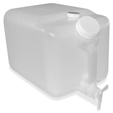 E-Z Fill Container, 5 Gallon, 9.5"x10", Translucent