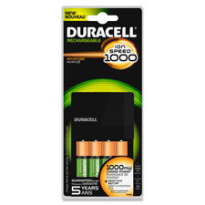 Duracell Battery Advanced Charger, 4AA, Black/Gold