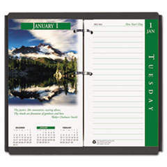 Desk Calendar Refill, 12 Months Jan/Dec, 3-1/2"x6", Multi