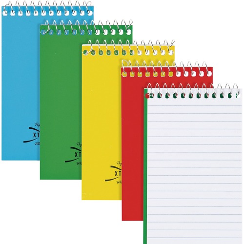 Memo Notebook, End Opening, Ruled Narrow,60 Shts, 3"x5", AST