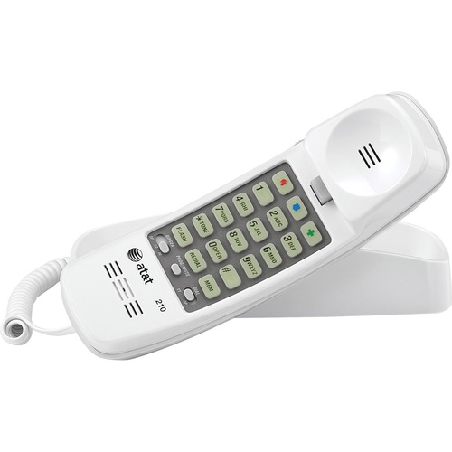Corded TrimLine Phone,Lighted Keypad, White
