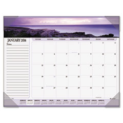 Desk Calendar Pad,Block,12 Mth Jan-Dec, 22"x17", Seascape