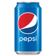 Pepsi Carbonated Soda, 12oz Can, 24/CT, Blue