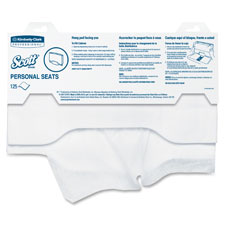 Scott Toilet Seat Cover, 15"x18", 125/PK, White