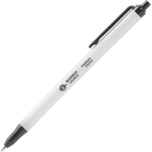 Ballpoint Pen, Retract, Clip, Medium Point, Black Ink