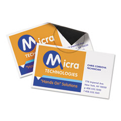 Business Cards,f/Inkjet Printers,Magnetic,2"x3-1/2",30/PK,WE