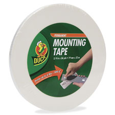 Double-Stick Foam Mounting Tape, 3/4"x36 Yds., White