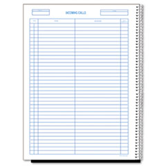 Incoming/Outgoing Call Register,100 Shts/Bk, 11"x8-1/2", WE