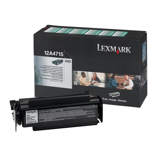 Genuine OEM Lexmark 12A7415 High Yield Black Return Program Toner Cartridge