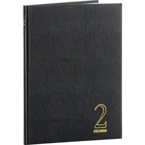 2 Column Book, 80 pages, 9-1/4"x7", Black