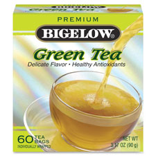 Premium Green Tea, 60/BX, 3.17oz, Multi