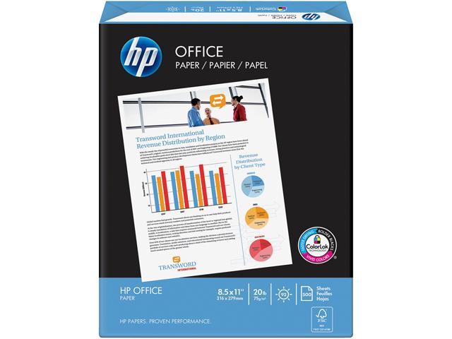 HP Paper, 20Lb, 92 GE/102 ISO, 8-1/2"x11", 10RM/CT,White