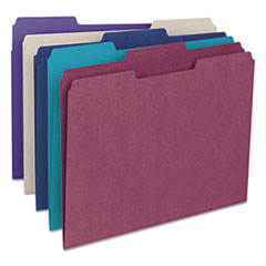 File Folder,1/3 AST 1-Ply Tab,Letter,100/BX,GY/MN/PE/TL