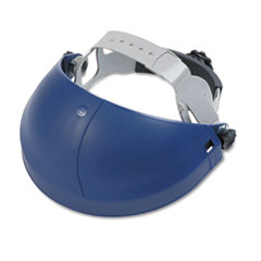 Deluxe Headgear, w/Ratchet Adj, Plastic, 14"x8", Blue