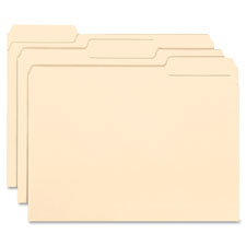 Interior Folders, 1/3 Ast. Tabs, Letter, 100/BX, Assorted