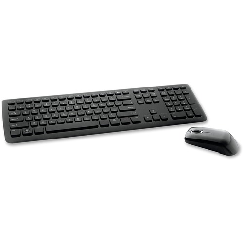 Wireless Keyboard/Mouse, 19-1/8"x8-2/3"x1-1/2", Black
