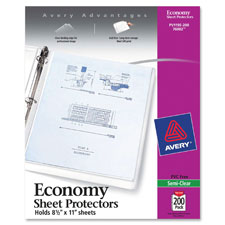 Sheet Protectors,Side Load,Hvywt, 25/PK,8-1/2"x11", Diam CL