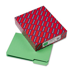 Interior Folder, 1/3 Cut Tab, Letter, 100/BX, Green