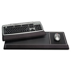Keyboard/Mouse Wrist Pad, 27"x11"x1", Black/Black