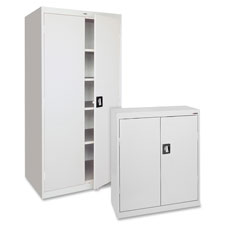 Steel Storage Cabinets, 36"x18"x42", Light Gray
