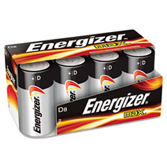 Energizer Alkaline Battery, "D" Size, 8/PK