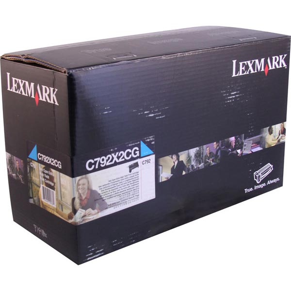 Genuine OEM Lexmark C792X2CG Extra High Yield Cyan Toner (20000 Page Yield)