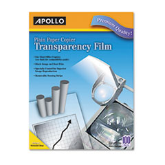 Transparency Film, 8-1/2"x11", 100/BX, Black on Clear