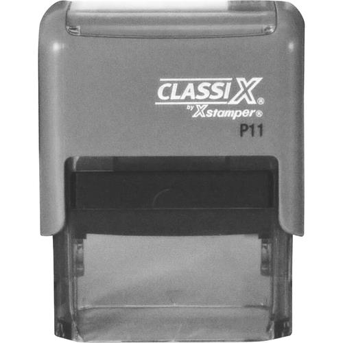 Self-Inking Message Stamp,21Char./Line,1-4 Lines,5/8"x1-5/8"