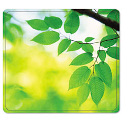 Mouse Pad, Nonslip Back, 9"x8"x1/16", Leaves