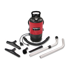 Backpack Vacuum, Lightweight, HEPA Filter, Black/Red