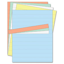 Data Card Replacement Sheets, 8-1/2"x11", 10/PK, Assorted