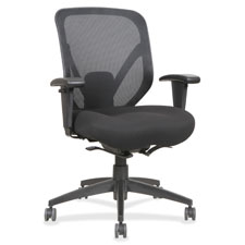 Mid Back Chair, 28-1/8"x22-7/8"x41-3/4", Black