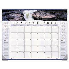 Calendar Desk Pad, Block, 12 Mth Jan-Dec, 22"x17", Landscape