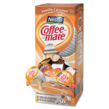 Coffee-Mate Liquid Creamer, 11ml, 50/BX, Vanilla Caramel