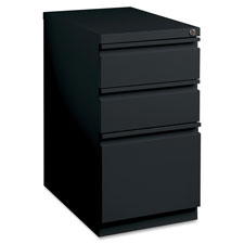 Mobile Pedestal File, B/B/F,15"x22-7/8"x27-3/4", Black