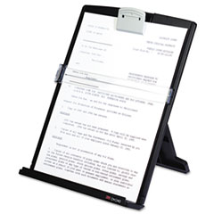 Desktop Document Holder, 9-2/3"x2"x12-1/8", Black/Silver