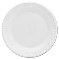 Foam Dinnerware Plates, Med Weight, 6", 125/PK, WE