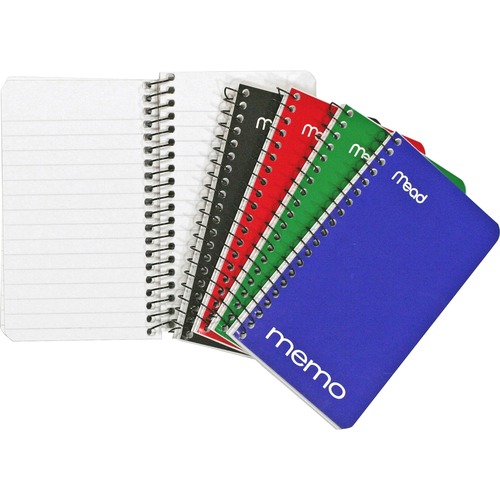 Memo Book, College Ruled, 3"x5", 60 Sheets, Assorted