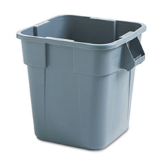 Storage Container, Square, 28 Gal, 22-1/2"x21-1/2", Gray